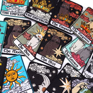 Toptan yeni popüler Punk Tarot kart demir nakış yamalar üzerinde özel aplike eriyebilir yama giyim DIY dekorasyon için - Product Image 4