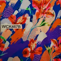 African REAL WAX Satin stoff mit Blumenmuster, individuell bedruckter Spandex stoff aus Polyester