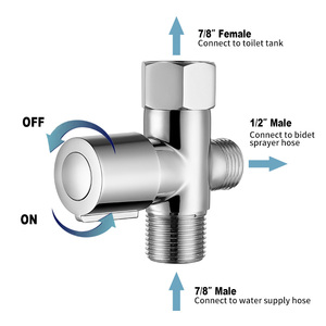 <span class=keywords><strong>Robinet</strong></span> de bidet froid P04 pour accessoire de toilette Kit de pulvérisateur de bidet à main Pulvérisateur de couches en tissu - Product Image 5