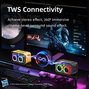 Altavoz Inalámbrico Transformers Y02MAX, 5200mAh, Iluminación RGB, Altavoces Dobles, Subwoofer, TWS, Altavoz de Escritorio para Exteriores - Product Image 4
