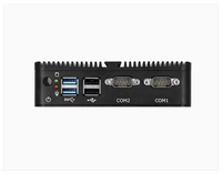 PC Mini Desktop Tanpa Kipas J4125 Nuc Mini PC Win10 Linux dengan Dual RS232 Dual LAN Komputer Industri