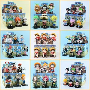Figurines décoratives en PVC Q-Style <span class=keywords><strong>Luffy</strong></span> Zoro Ace fabriquées en usine, thème film et télévision japonais, pour ornements, vente en gros - Product Image 2