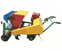 Semoir agricole manuel de précision, Planteuse d'ail multi-rangs, Machine à semer l'ail automotrice