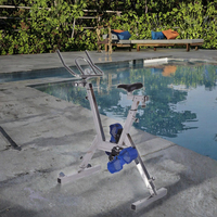 Equipo de Gimnasio Subacuático Evoke, Bicicleta de Fitness de Acero Inoxidable a Prueba de Agua para Entrenamiento de Resistencia en Piscinas