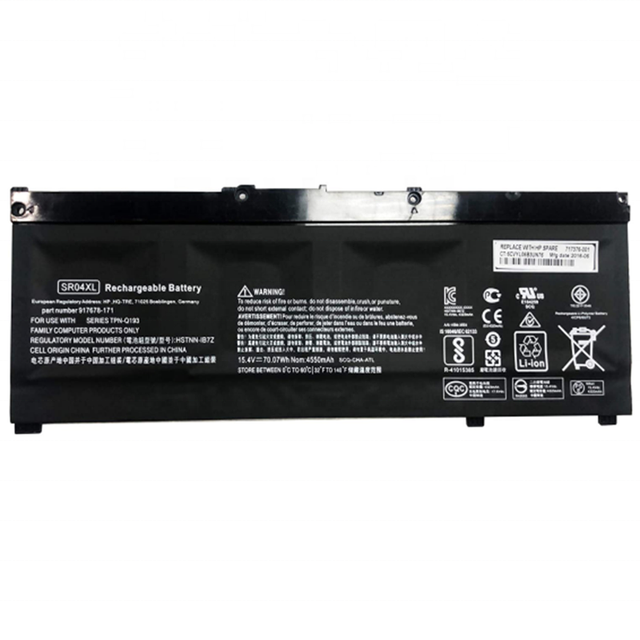 RUIHUA 15.4V 4550mAh (70.07Wh) 4cell for HP Pavilion Power 15 Series Laptop Battery Original Laptop Battery SR04XL