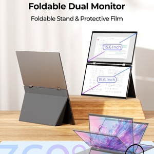 Extendeur de moniteur d'ordinateur portable tactile double écran 2K Housse de protection/support Rotation 360 USB-C Triple Portable pour Android Nouveau - Product Image 6