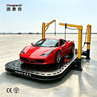 Hongtech OEM ODM Équipement de réparation automobile à double tourneur, Machine de redressage de carrosserie en acier, Machine à redresser les châssis, Machine à tirer les châssis