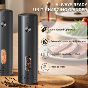 Nuevo Molinillo de Pimienta Eléctrico Recargable Automático con Ajuste Externo, Molinillo de Sal Eléctrico USB - Product Image 4