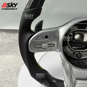 Volant sport en fibre de carbone personnalisé avec revêtement en cuir (pour <span class=keywords><strong>Mercedes</strong></span>-Benz Classe S E 260 L/E 300 L/S <span class=keywords><strong>320</strong></span>/S 350 L) |   Modèle 809 - Product Image 6
