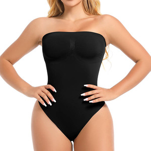 Wholesale <b>Women's</b> Sexy Strapless Corset Bodysuit Slimming Fit Short Bodysuit <b>Rompers</b> Breathable Thong Body Shaper - Product Image 3