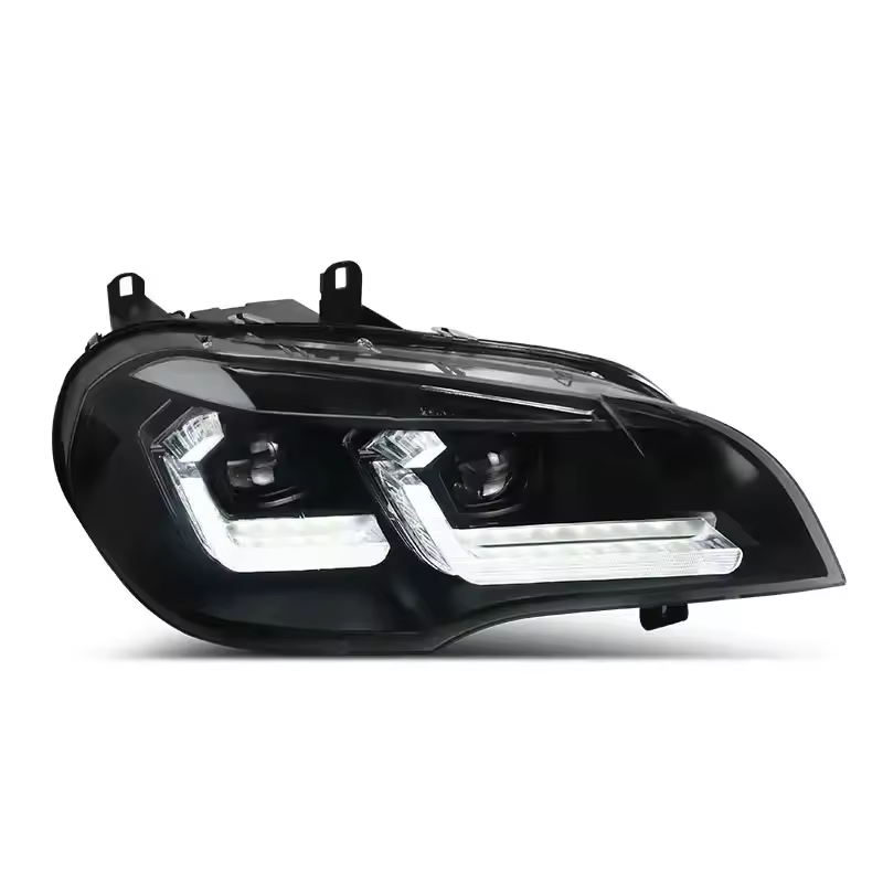 B422】BMW 純正 E70 X5 左右ヘッドライト 7158934 7158933 ヘッド