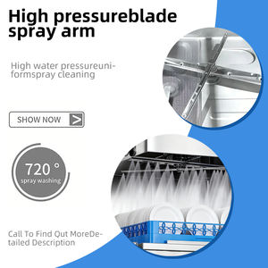 เครื่องล้างจานแบบมีฝากระโปรงไฟฟ้าอัจฉริยะสำหรับใช้ในร้านอาหารโรงแรมชามสเตนเลสขนาดใหญ่แบบตั้งได้ - Product Image 3