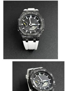 Kit de modification bracelet en caoutchouc FKM et boîtier de montre en fibre de carbone avec boucle ardillon pour <span class=keywords><strong>Ga</strong></span> <span class=keywords><strong>2100</strong></span> – Nouveauté 2026 – Ventes Flash - Product Image 4