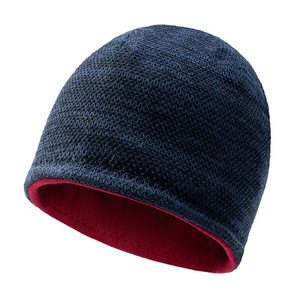 Gorro de Invierno Reversible Personalizado para Hombre, Cálido, Forrado de Felpa, Gorro de Punto, Gorra de Calavera Estilo Hip Hop para Mujer, Unisex, Cortavientos, sin Puños - Product Image 2