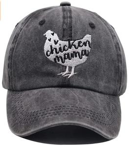 Cappello di mamma di pollo, berretto da Baseball di <span class=keywords><strong>gallina</strong></span> da fattoria Vintage lavato - Product Image 1