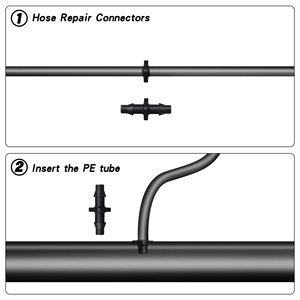 Conjunto de Conectores para Riego por Goteo, Conector en T de Plástico con Espiga de 1/4 Pulgadas, Codo y Tapón para Sistema de Microaspersores - Product Image 4