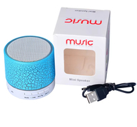 Taşınabilir Mini kablosuz hoparlör hoparlör çatlak LED TF USB Subwoofer hoparlörler Mp3 Stereo ses müzik çalar