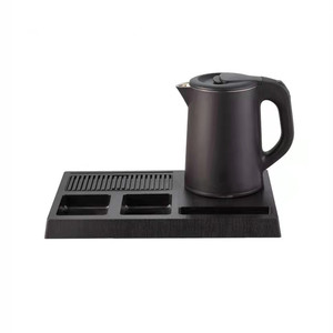 Sachikoo, juego <span class=keywords><strong>de</strong></span> bandejas para Hervidor eléctrico <span class=keywords><strong>de</strong></span> plástico <span class=keywords><strong>de</strong></span> acero inoxidable portátil <span class=keywords><strong>de</strong></span> alta calidad, función automática <span class=keywords><strong>de</strong></span> dos pisos, habitaciones <span class=keywords><strong>de</strong></span> té y hotel - Product Image 1