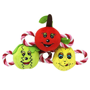 Cheap Price High Quality Kinghon Brand Dog Plush Cotton Rope <b>Interactive</b> Squeaky Chew <b>Toy</b> with Sound Custom Logo - Product Image 1