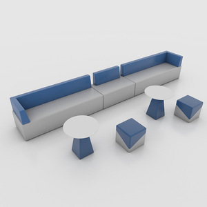 Ensemble de canapés de réception en cuir convertible de haute qualité pour hôpitaux, appartements et enfants - Product Image 2