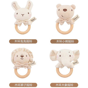 Giocattolo di peluche in cotone biologico per bambini educazione precoce <span class=keywords><strong>bambola</strong></span> a sonaglio per bambini 0-<span class=keywords><strong>1</strong></span> <span class=keywords><strong>anno</strong></span> - Product Image 3
