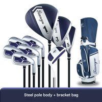 Ensemble de clubs de golf de haute qualité en gros, 9 pièces, fer/carbone/acier, pour hommes droitiers, clubs de golf forgés mixtes pour l'entraînement