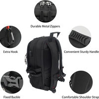 Sac à dos de voyage et de loisirs multifonctionnel pour homme avec logo personnalisé, grande capacité, pour ordinateur portable 17 pouces