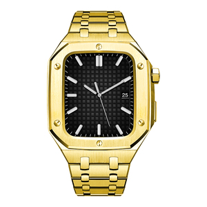 Cinturino per orologio Eraysun cinturini per orologi intelligenti in acciaio inossidabile a sgancio rapido per <span class=keywords><strong>Apple</strong></span> i <span class=keywords><strong>Watch</strong></span> custodia di ricambio per armatura in metallo di lusso - Product Image 1