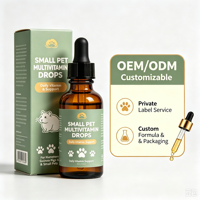 Multivitamines liquides pour hamsters et cochons d'Inde : Complément qui renforce la santé digestive, la vitalité de la peau et du pelage pour petits animaux – Vente en gros