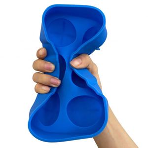 Moule à glaçons sphériques en silicone à six cavités, sans BPA, facile à démouler, pour whisky, cocktails et boissons, idéal pour le congélateur - Product Image 3