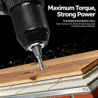 Perceuse sans fil 18V/20V/21V, perceuse électrique professionnelle industrielle, ensemble d'outils