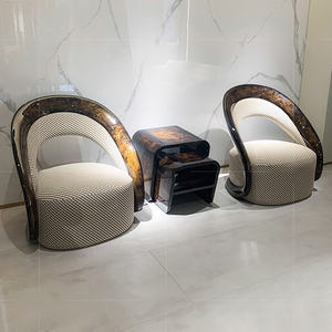 Chaise longue italienne <span class=keywords><strong>de</strong></span> luxe en <span class=keywords><strong>noyer</strong></span> contemporain en cuir rembourré doux confortable pour salon appartement villa - Product Image 4
