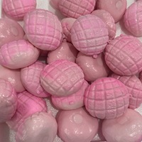 Jouet anti-stress artisanal en forme de boule de pain rose fraise-ananas, le plus vendu