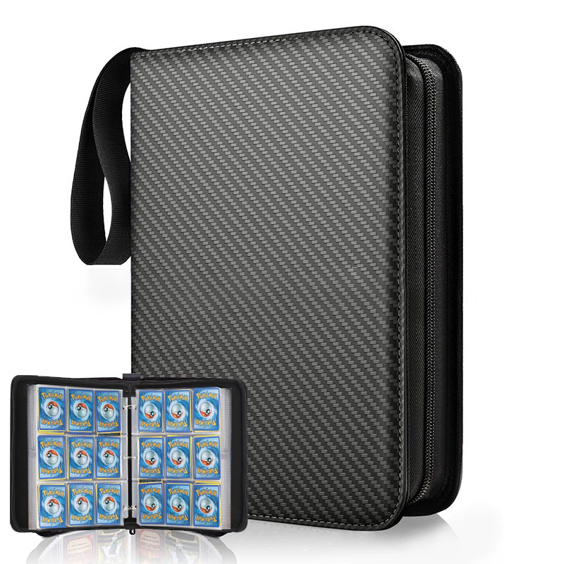 Pokemoned Zipper Trading Game Card Binder Holder - 9 Pockets