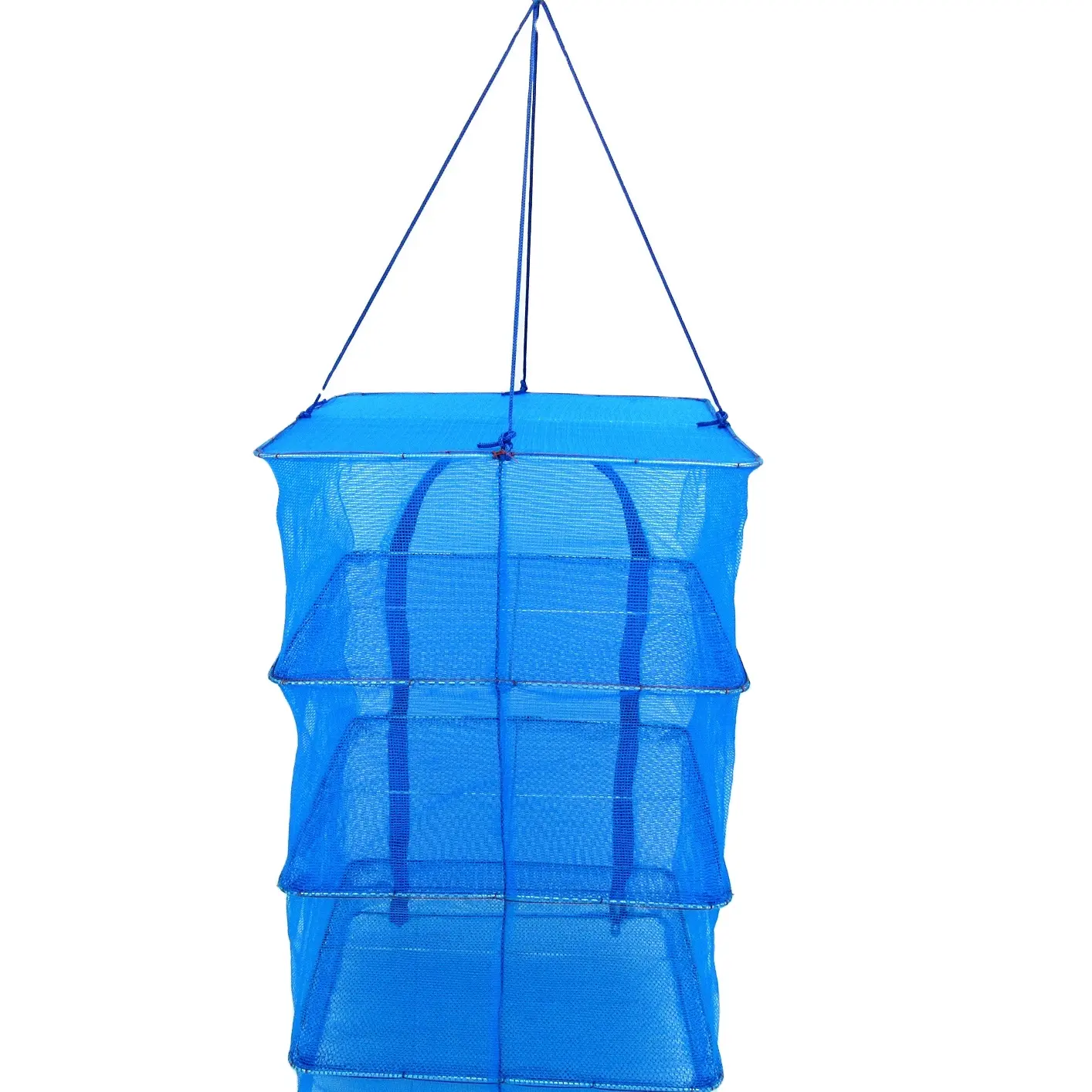 Filet de pêche pliable, Cage pour les poissons et les légumes, accessoire de vente en gros, séchage rapide