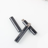 Briquet électronique USB rechargeable en métal à allumage par pression pour homme, promotionnel, sur mesure, vente en gros transfrontalière
