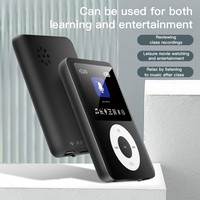 Lecteur multimédia portable MP3 MP4 MP5 FLAC pour étudiants avec prise en charge des livres électroniques, audio externe et écran (<2 pouces), autonomie de la batterie <10 heures