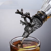 Offre Spéciale cerf bois de cerf vin unique verseur gagner accessoire cadeau de noël bouchon de vin en stock