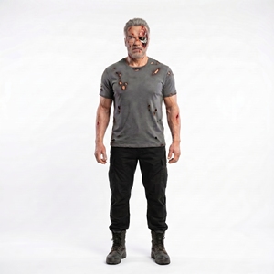 Figura de Cera de Silicona de <span class=keywords><strong>Arnold</strong></span> Schwarzenegger, T-800 Pops, Tamaño Real |   Personalización Directa de Fábrica para Parques Temáticos y Museos - Product Image 5