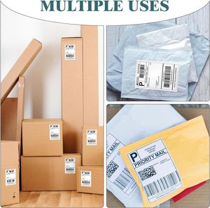 Mẫu miễn phí trống không thấm nước biểu tượng tùy chỉnh 4x6 giấy gửi hàng trực tiếp nhiệt vận chuyển nhãn tự dính nhãn giấy - Product Image 6