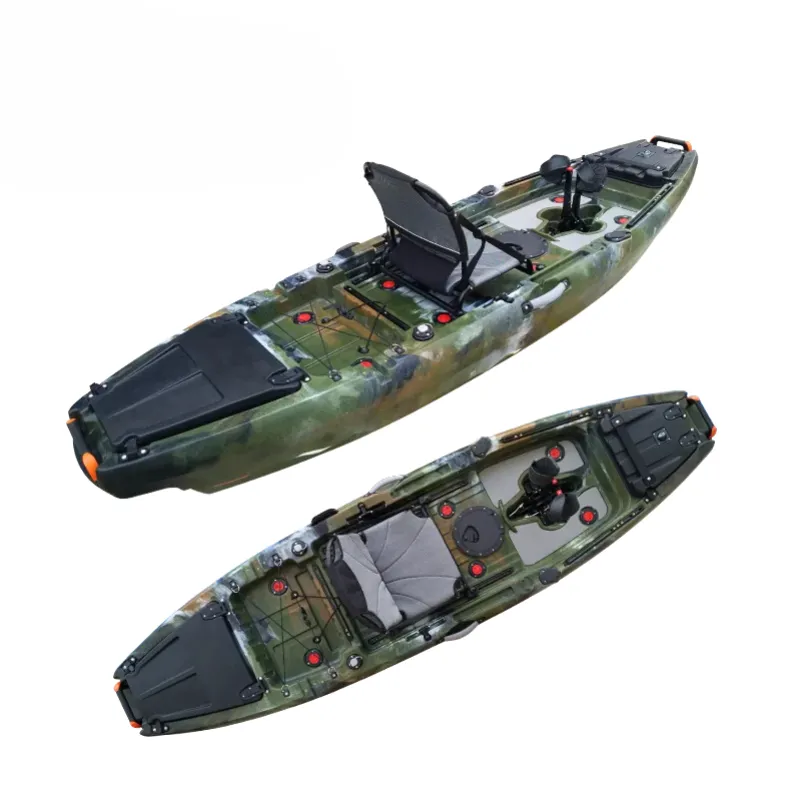 HANDELI 2024 Tip Top Rank Single Fishing Kayak 3 m LLDPE with Scupper Hole Drain Customized Color Outdoor Waterplay Pastime