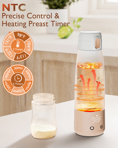 Fabrika özel taşınabilir seyahat bebek süt ısıtıcı dahili lityum pil ısı anne sütü ve biberon sıcak ürünler - Product Image 3