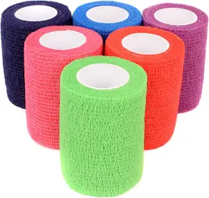 Individuelles Vliesstoff-Bindenbandage sportliches selbstklebendes Vet-Bindenbandage zusammenhängend elastisch Binden selbstklebend