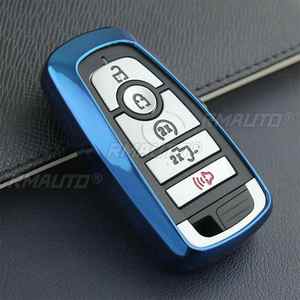 Housse de clé télécommande en TPU pour Ford Fusion Mustang Edge Ecosport Explorer F150 F250 2017 2018 2019 Coque de clé de voiture 6 couleurs rose - Product Image 1