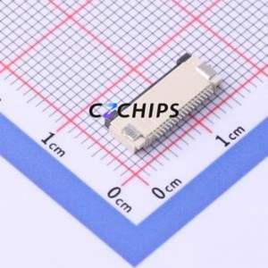 FPC-0.5FX-18PWBH20 FFC/FPC Connector SMD,P=0.5mm Connector Flip Cover Type Bottom Contact 18P 0.5mm - Product Image 2