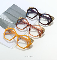 Lunettes anti-lumière bleue WENDUO F150 pour femmes, monture carrée surdimensionnée, verres en PC