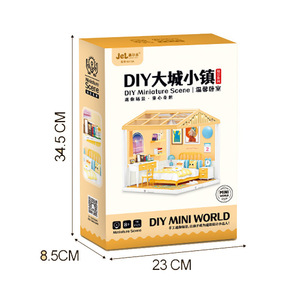 Diorama lumineux OEM - <span class=keywords><strong>Kit</strong></span> de construction de scène 3D DIY, décoration de <span class=keywords><strong>maison</strong></span> illuminée et cadeau créatif pour tous les âges - Product Image 5