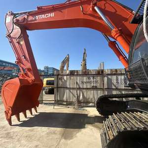 Excavatrice sur chenilles d'occasion ZX350 35T avec flèche longue portée, moteur Hitachi, pompe à engrenages pour dragage de rivières, contrôle des inondations, aménagement de talus 2024 - Product Image 6