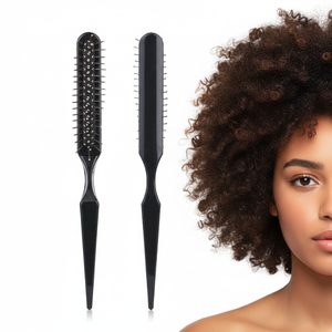 Cepillo de aire de 3 filas con colilla de ratón, peine profesional para peinar el cabello hacia atrás, herramienta de estilismo para salón y peinados recogidos - Product Image 1