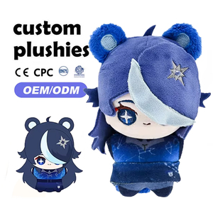 High Quality Custom Soft <strong>Figure</strong> Anime <strong>Plushies</strong> 20cm Standing Kawaii Cotton Doll Character Toy with Removable Clothes - Product Image 1